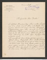 k.k. naturhistorisches Hofmuseum, Intendanzakten 1885-1896 (Hauer), Aktenzahl Z.23/1892, Seite 1